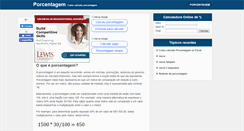 Desktop Screenshot of porcentagem.net